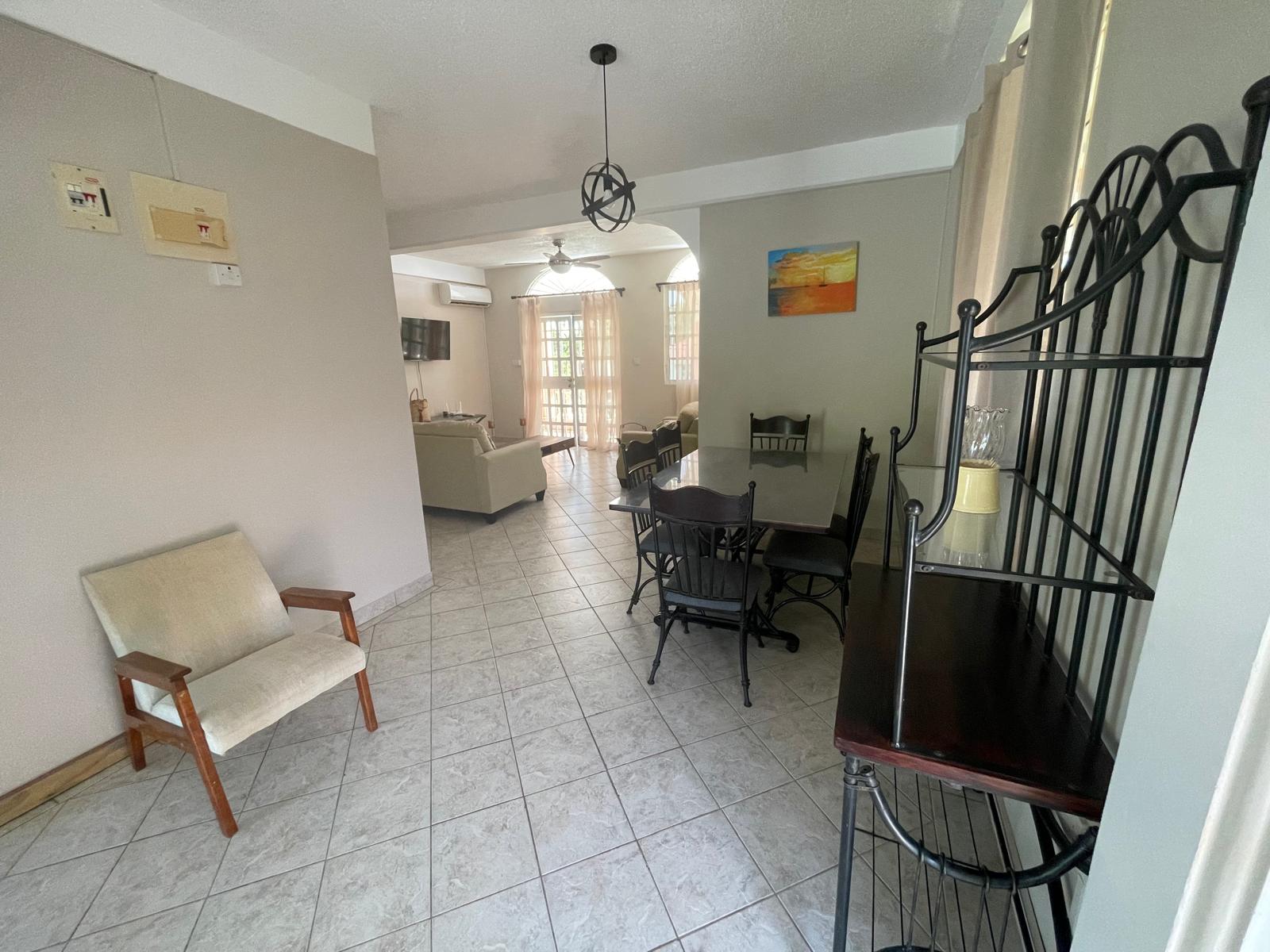 2 bedrooms, 1.5 bath house for rent in Checkhall, Dominica – EC$3000 / US$1124 monthly