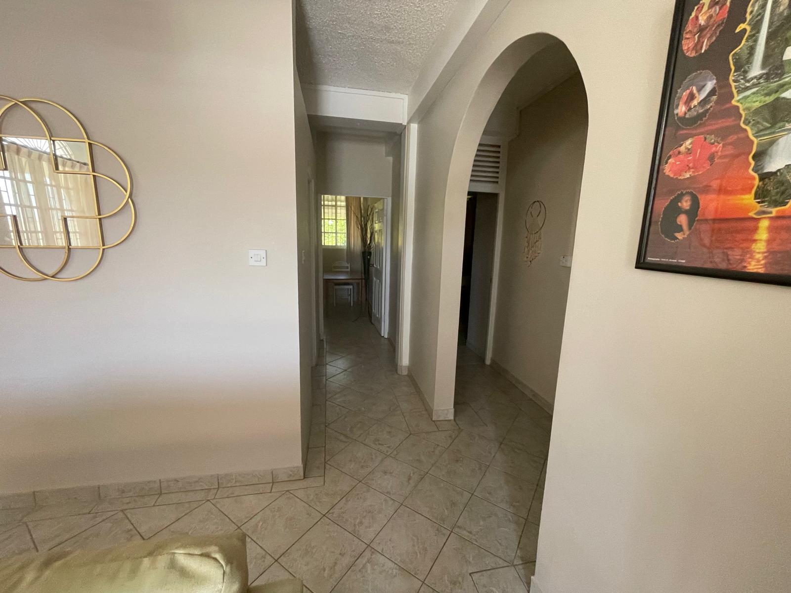 2 bedrooms, 1.5 bath house for rent in Checkhall, Dominica – EC$3000 / US$1124 monthly