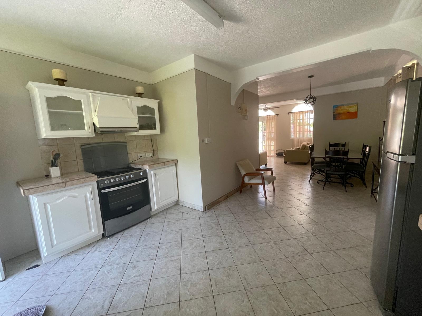 2 bedrooms, 1.5 bath house for rent in Checkhall, Dominica – EC$3000 / US$1124 monthly