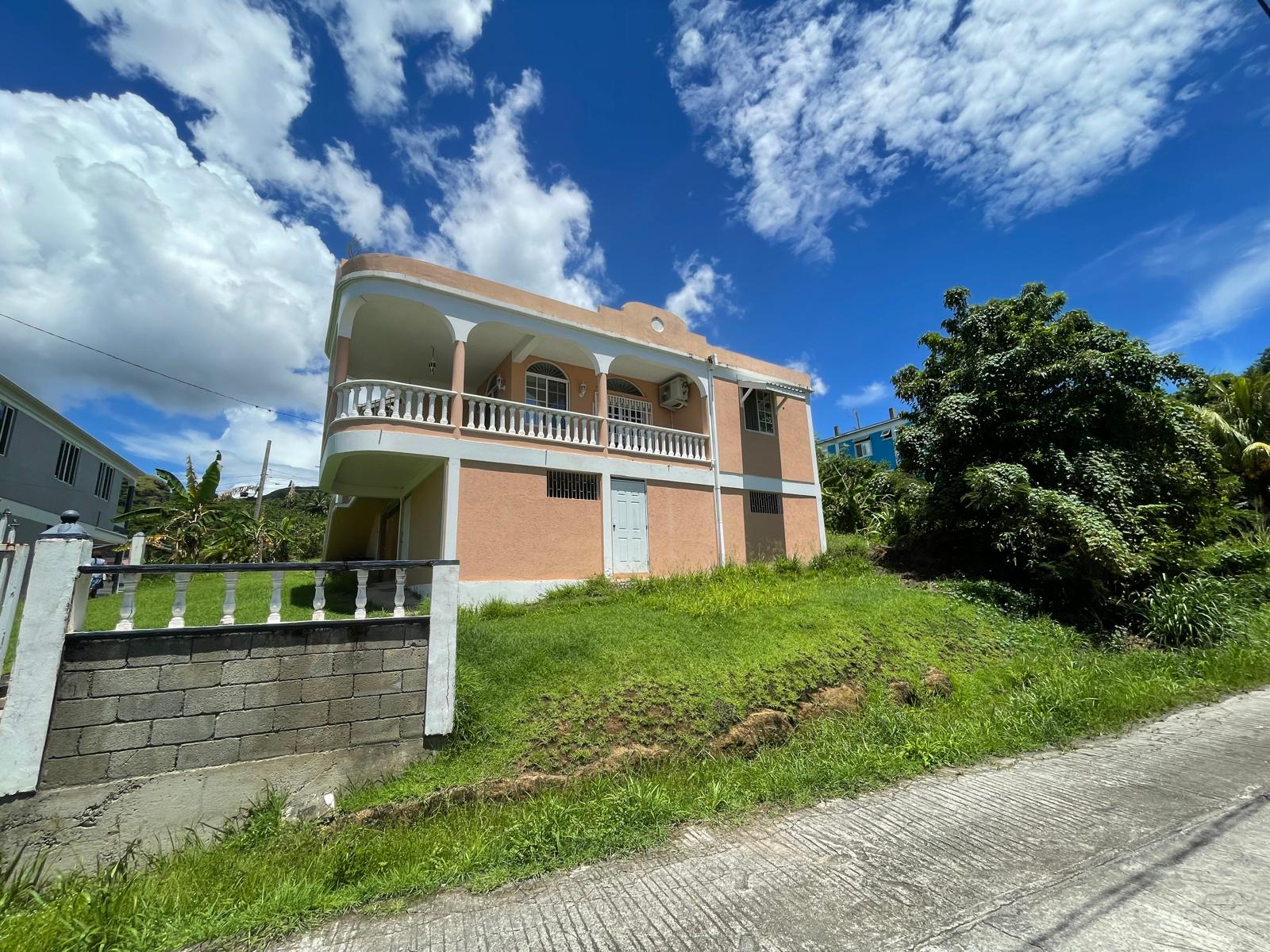 2 bedrooms, 1.5 bath house for rent in Checkhall, Dominica – EC$3000 / US$1124 monthly