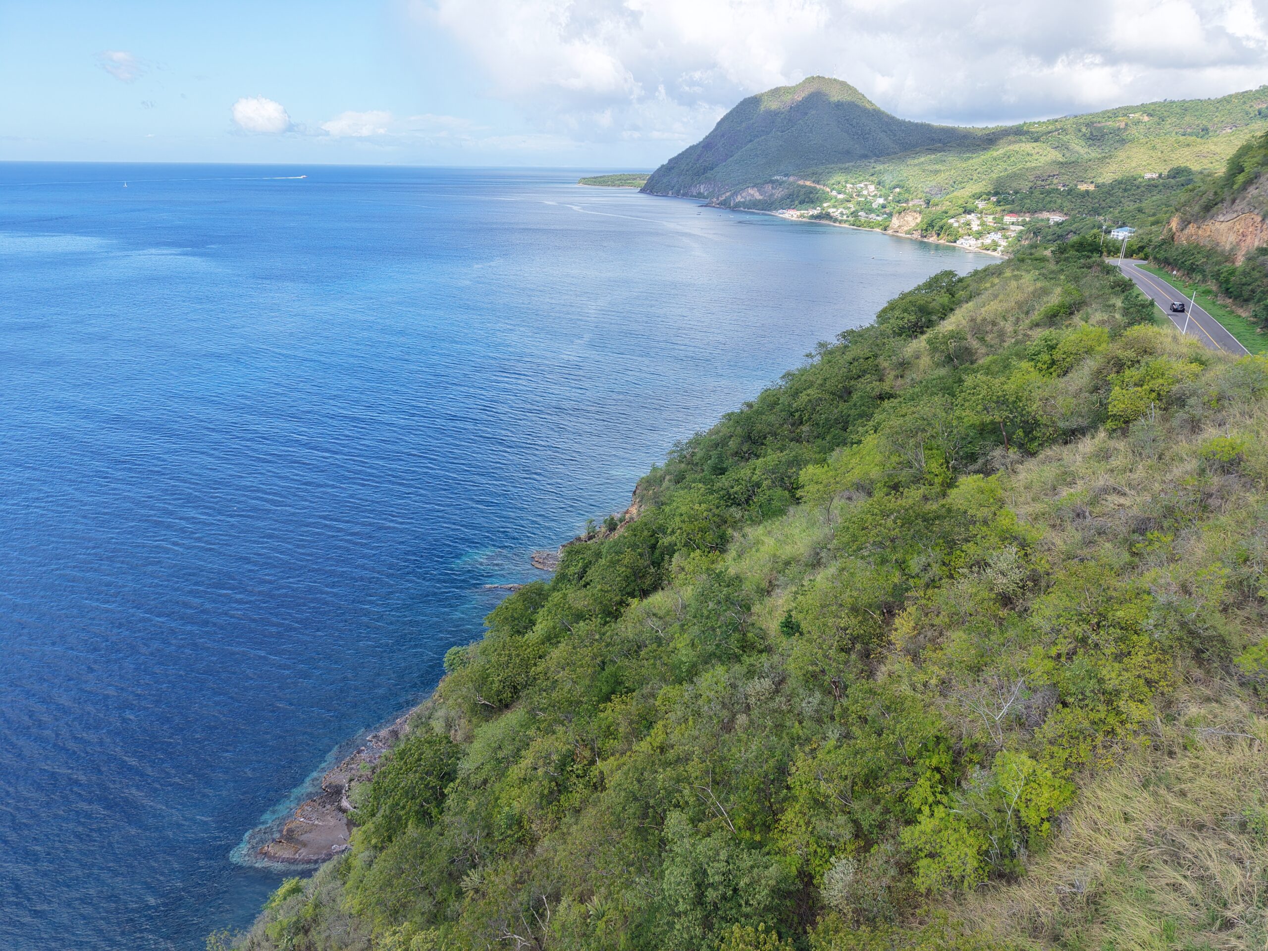 4.5 acres of ocean front property for sale in Colihaut, Dominica. – Inquire for price
