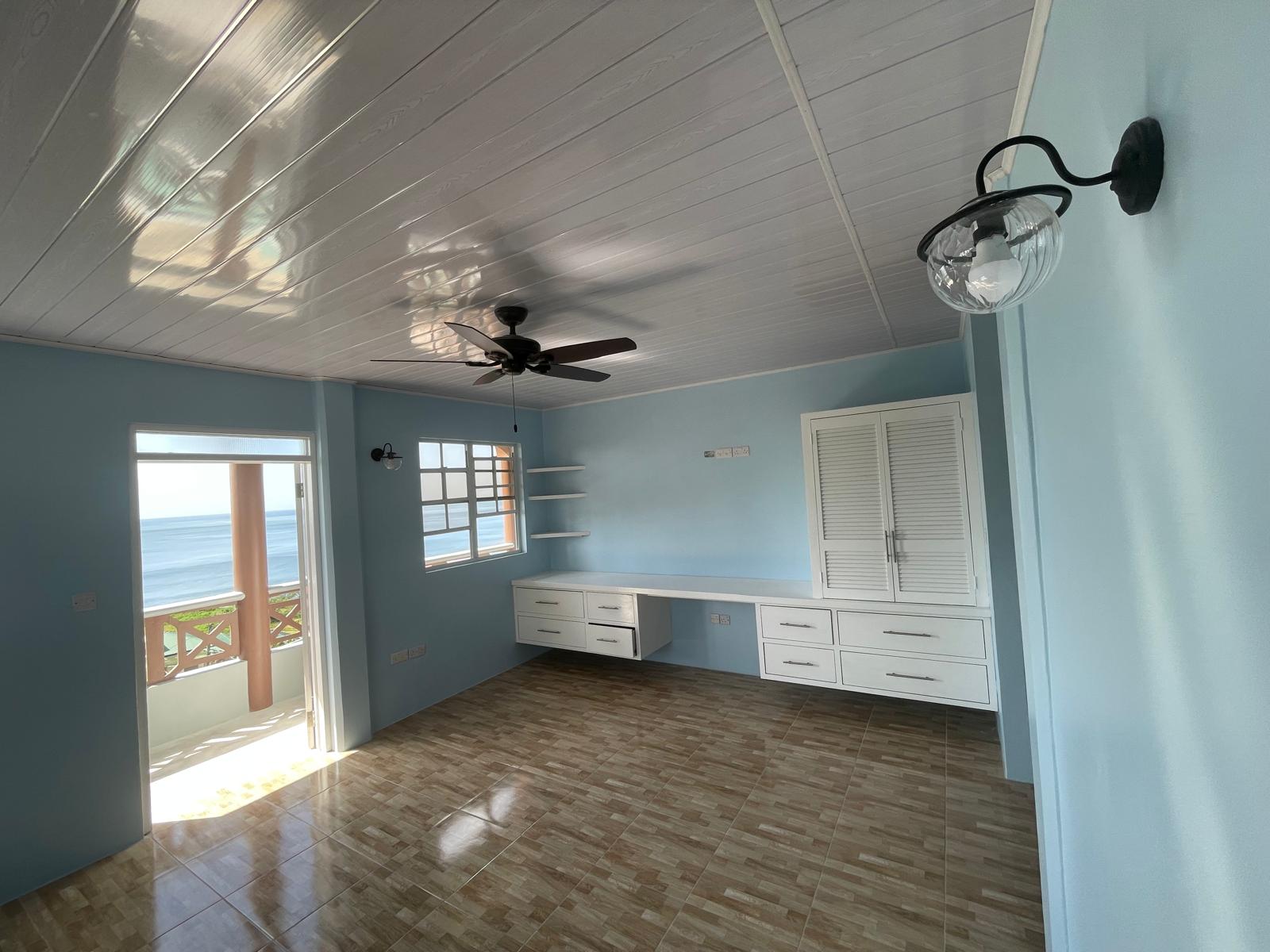 3 bedrooms, 2 baths top floor for rent in Checkhall, Dominica -EC$3000 / US$1125monthly