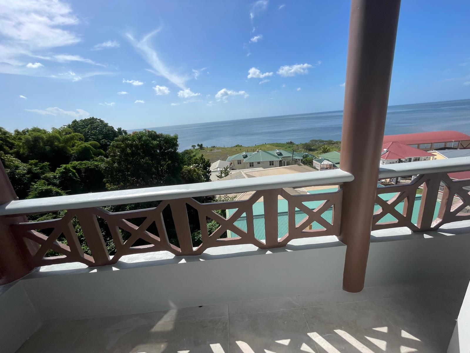 3 bedrooms, 2 baths top floor for rent in Checkhall, Dominica -EC$3000 / US$1125monthly