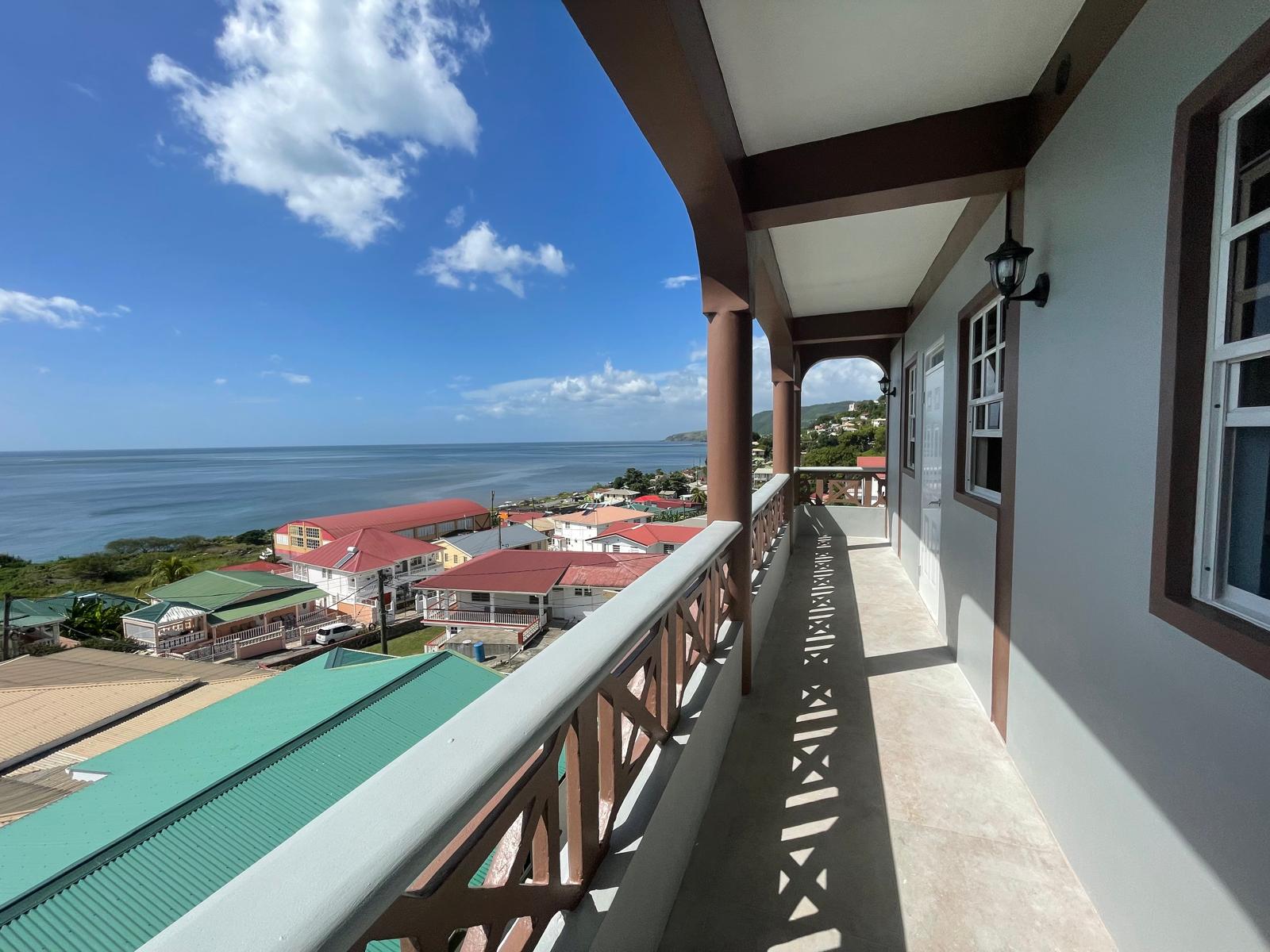 3 bedrooms, 2 baths top floor for rent in Checkhall, Dominica -EC$3000 / US$1125monthly