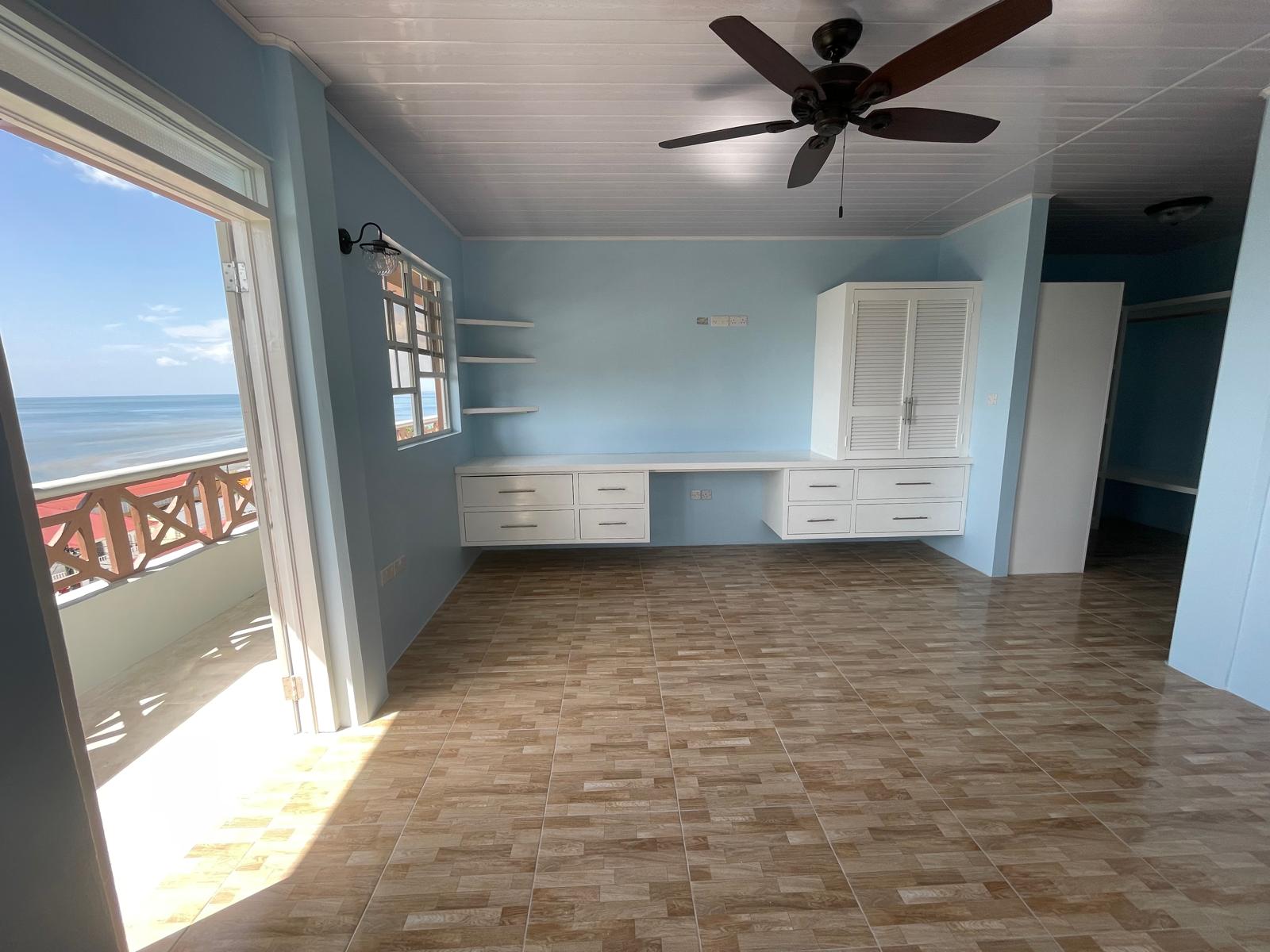 3 bedrooms, 2 baths top floor for rent in Checkhall, Dominica -EC$3000 / US$1125monthly