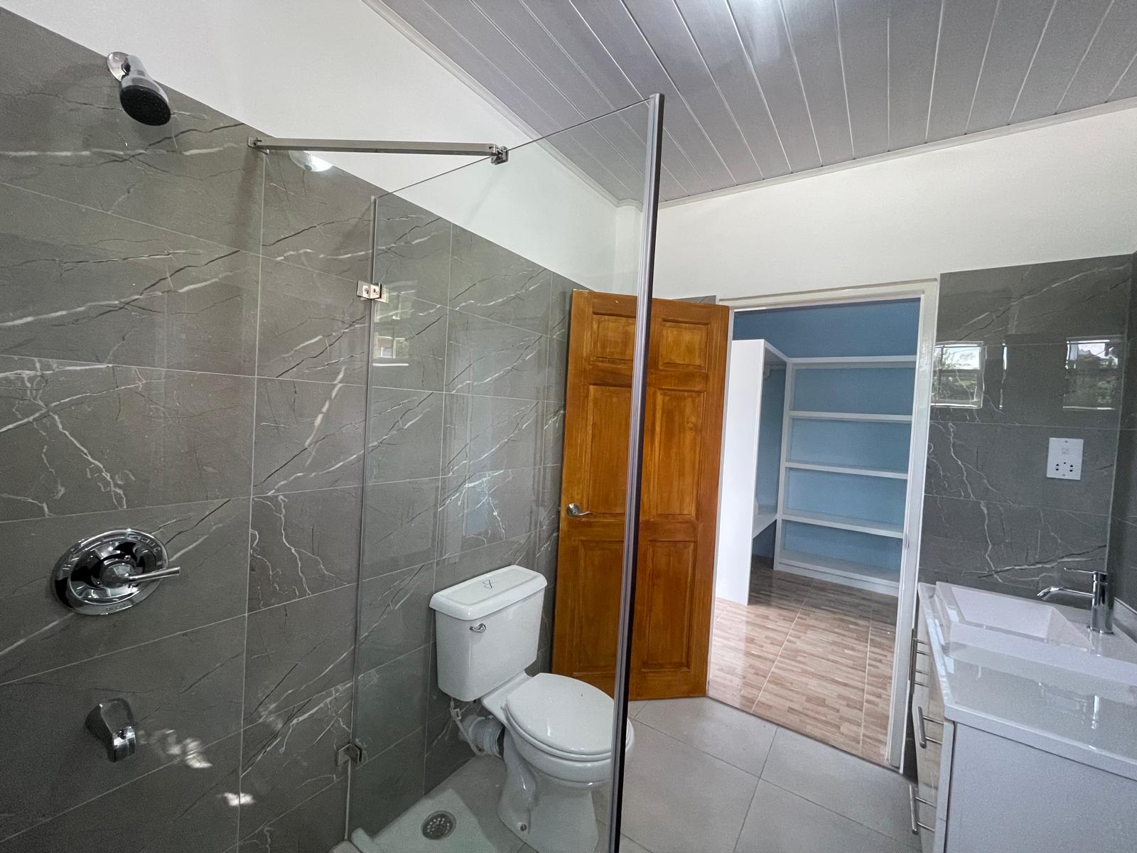 3 bedrooms, 2 baths top floor for rent in Checkhall, Dominica -EC$3000 / US$1125monthly