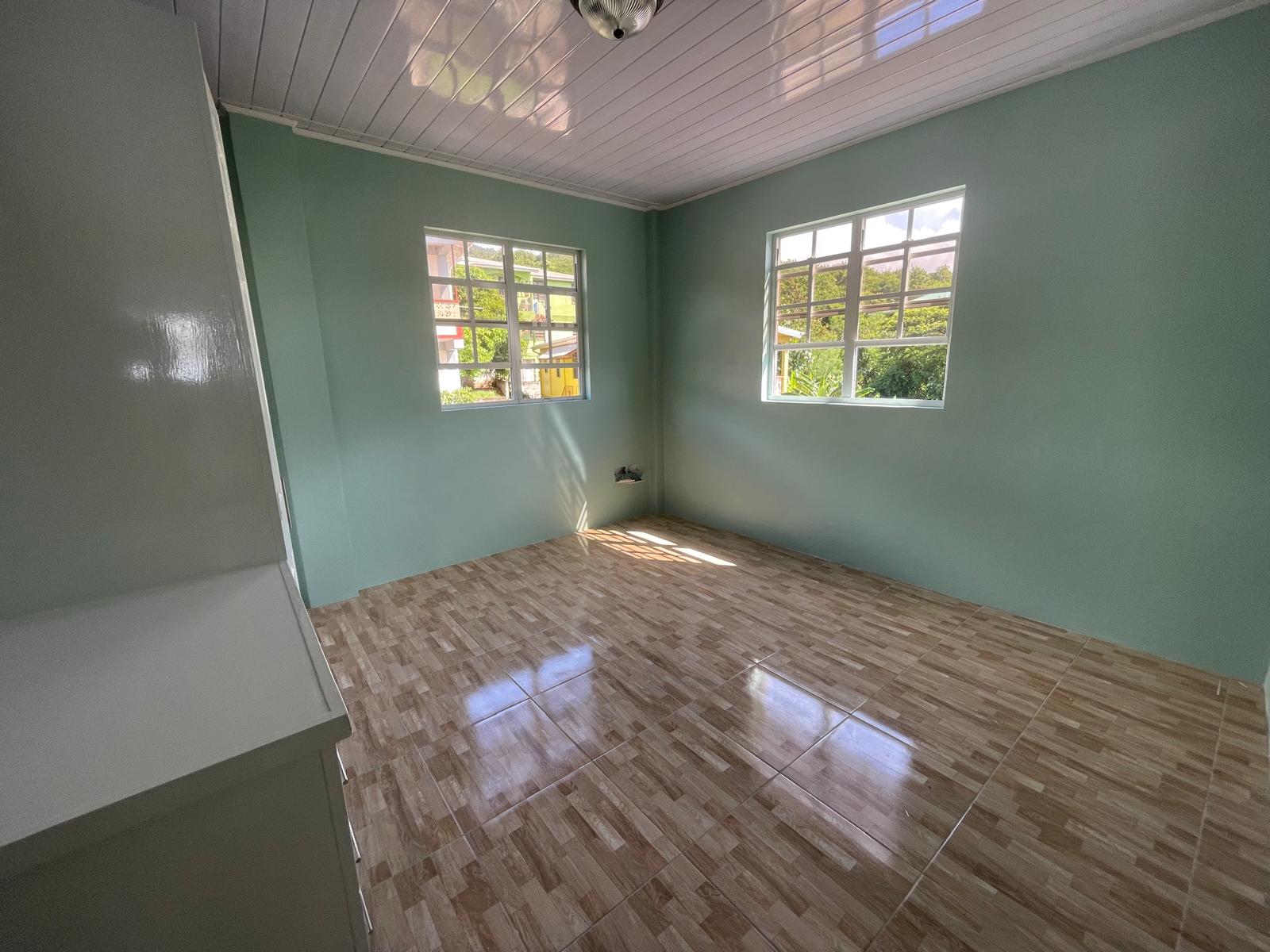 3 bedrooms, 2 baths top floor for rent in Checkhall, Dominica -EC$3000 / US$1125monthly