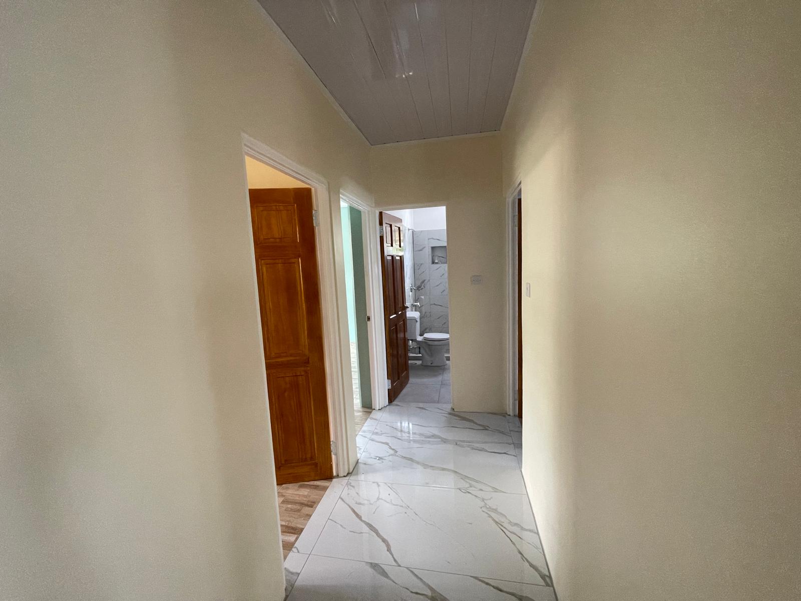 3 bedrooms, 2 baths top floor for rent in Checkhall, Dominica -EC$3000 / US$1125monthly