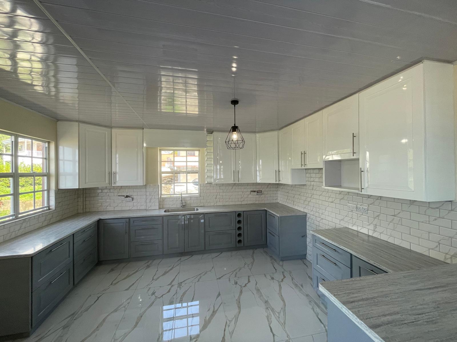 3 bedrooms, 2 baths top floor for rent in Checkhall, Dominica -EC$3000 / US$1125monthly