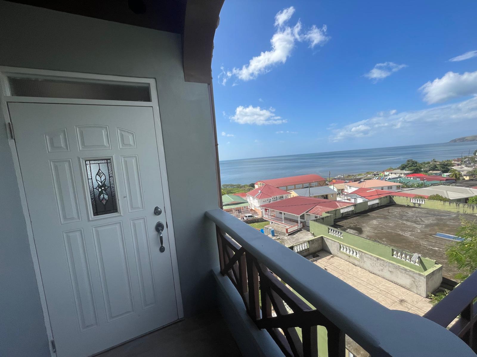 3 bedrooms, 2 baths top floor for rent in Checkhall, Dominica -EC$3000 / US$1125monthly