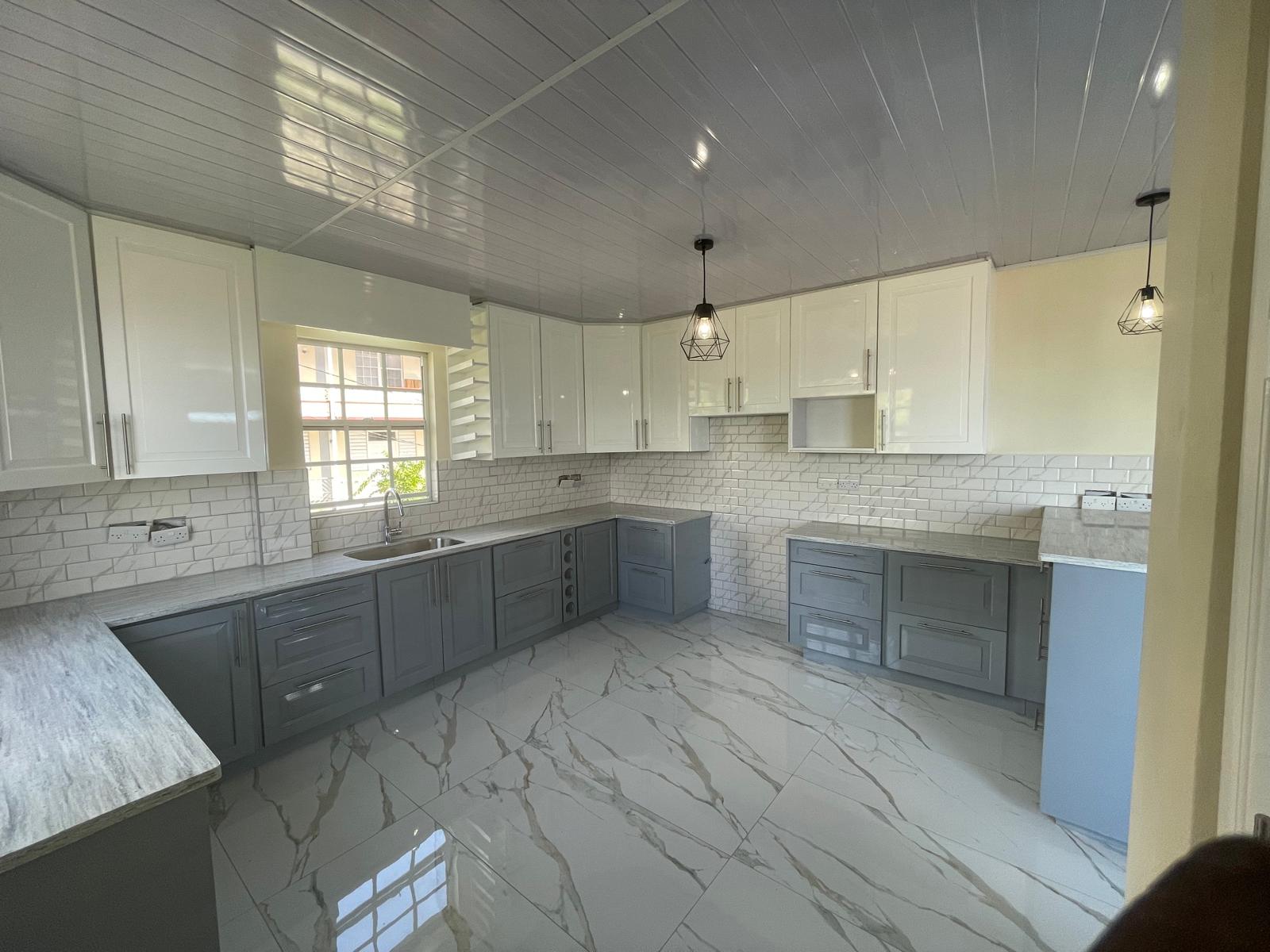 3 bedrooms, 2 baths top floor for rent in Checkhall, Dominica -EC$3000 / US$1125monthly