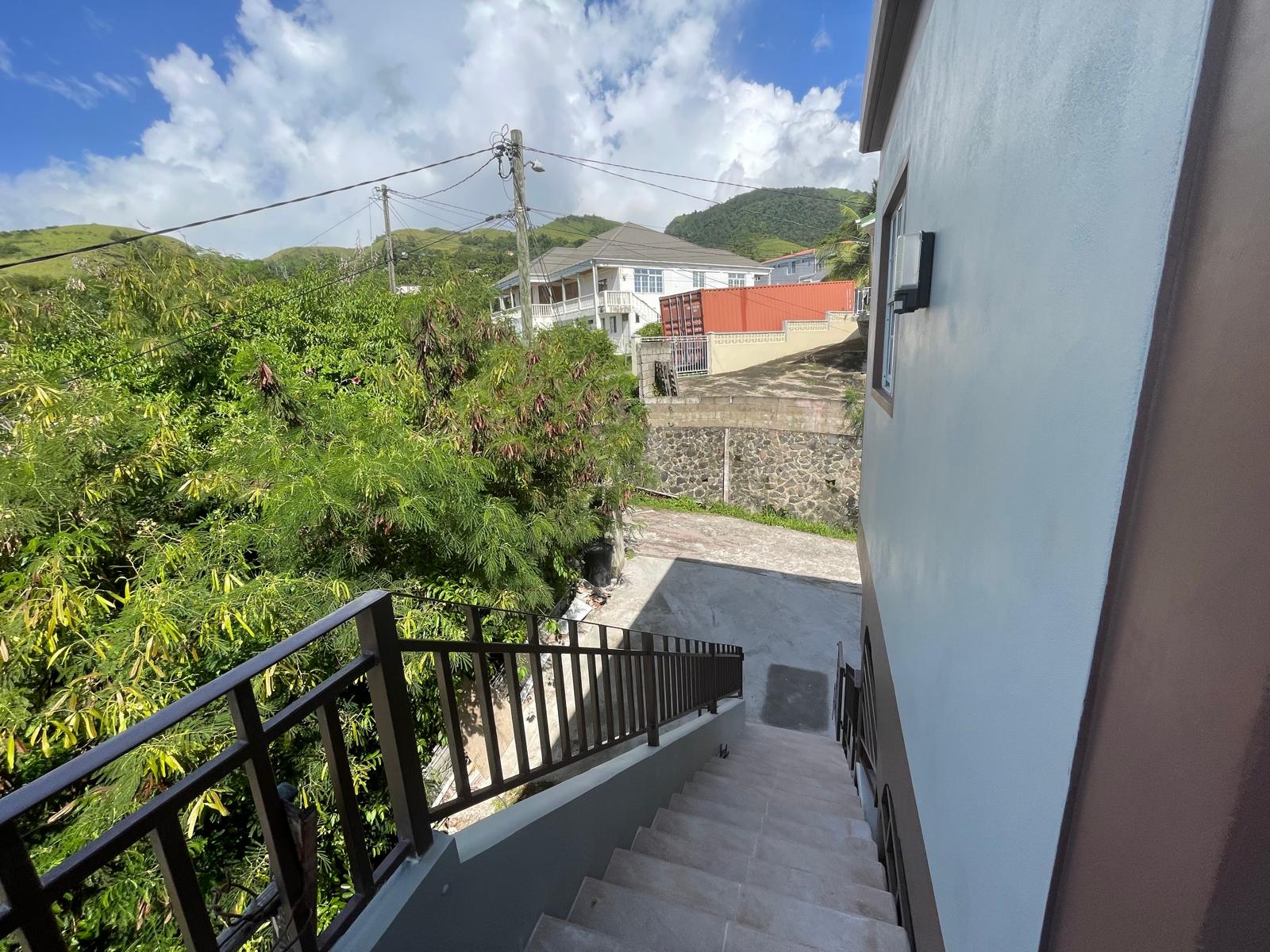 3 bedrooms, 2 baths top floor for rent in Checkhall, Dominica -EC$3000 / US$1125monthly