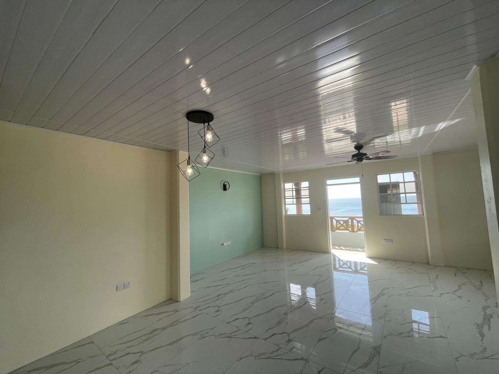 3 bedrooms, 2 baths top floor for rent in Checkhall, Dominica -EC$3000 / US$1125monthly