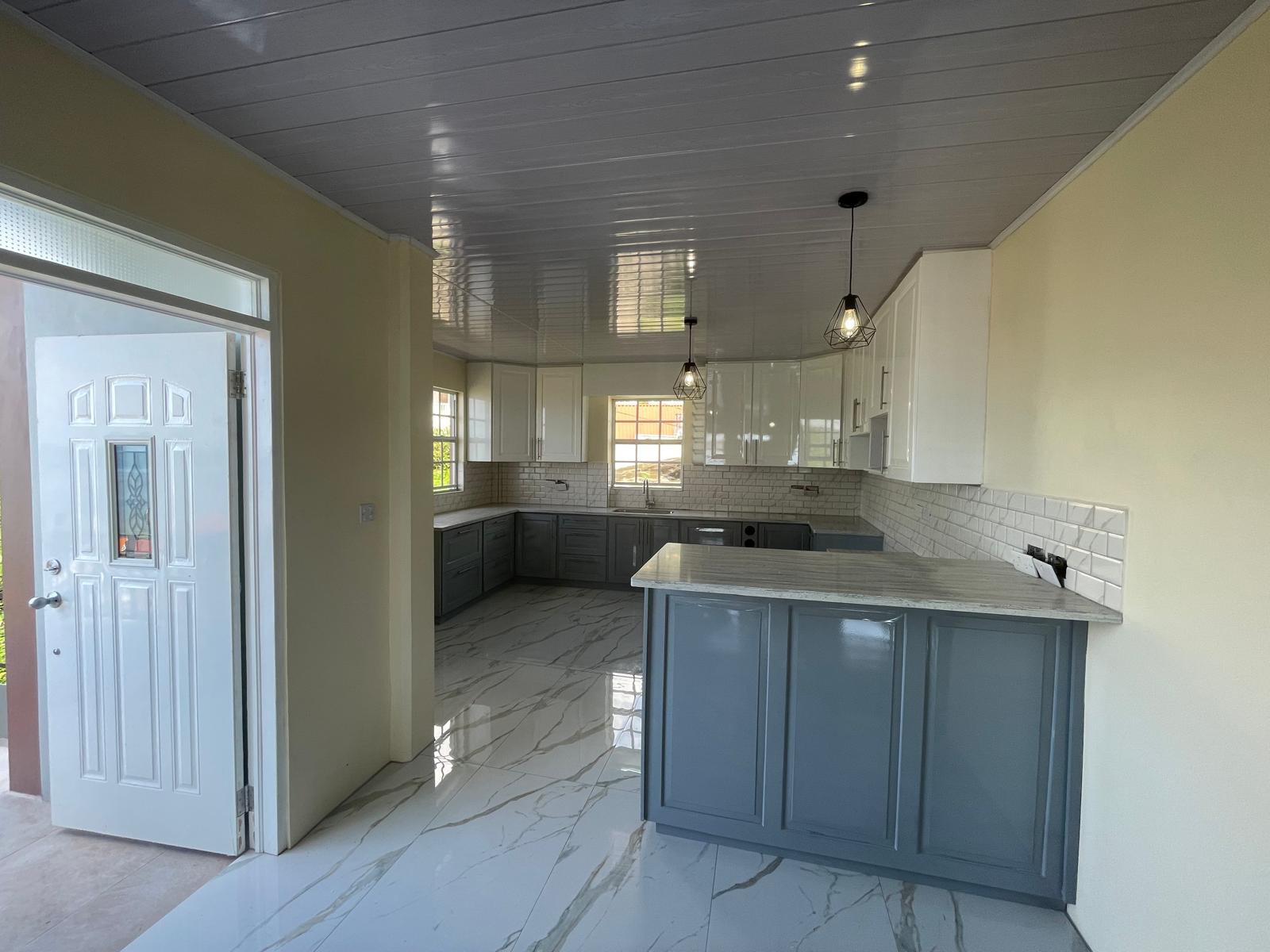 3 bedrooms, 2 baths top floor for rent in Checkhall, Dominica -EC$3000 / US$1125monthly