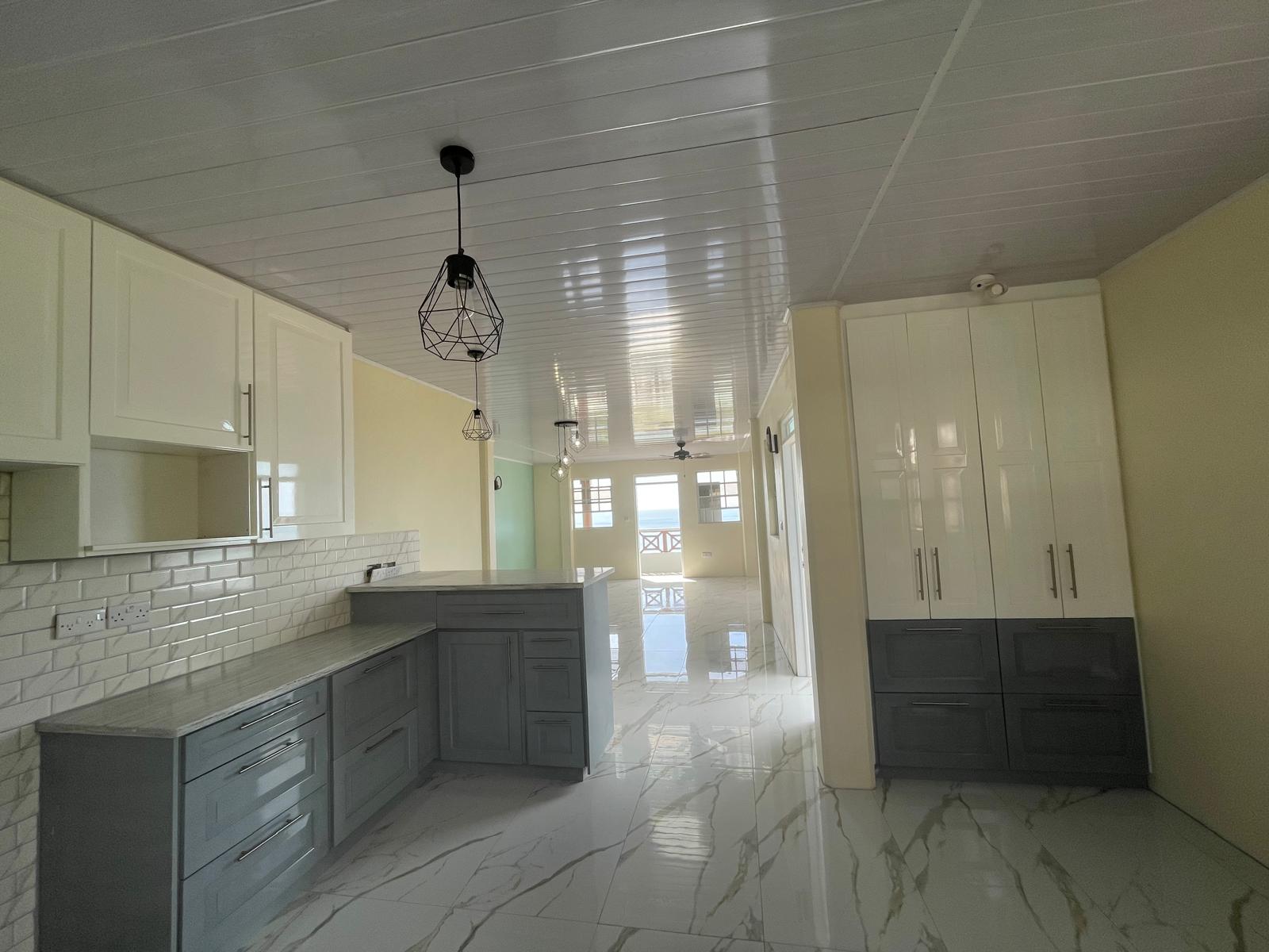 3 bedrooms, 2 baths top floor for rent in Checkhall, Dominica -EC$3000 / US$1125monthly