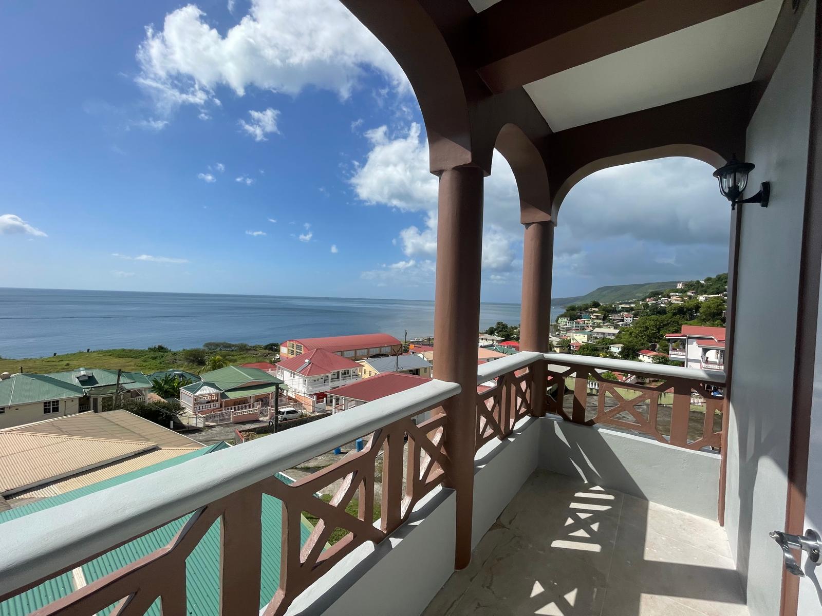 3 bedrooms, 2 baths top floor for rent in Checkhall, Dominica -EC$3000 / US$1125monthly