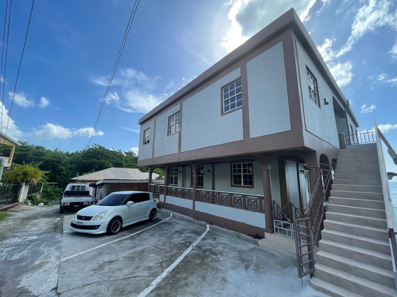 3 bedrooms, 2 baths top floor for rent in Checkhall, Dominica -EC$3000 / US$1125monthly