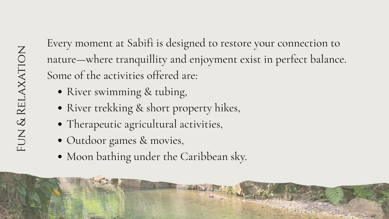 Exquisite & elegant Sabifi River Resort – Castle Bruce, Dominica