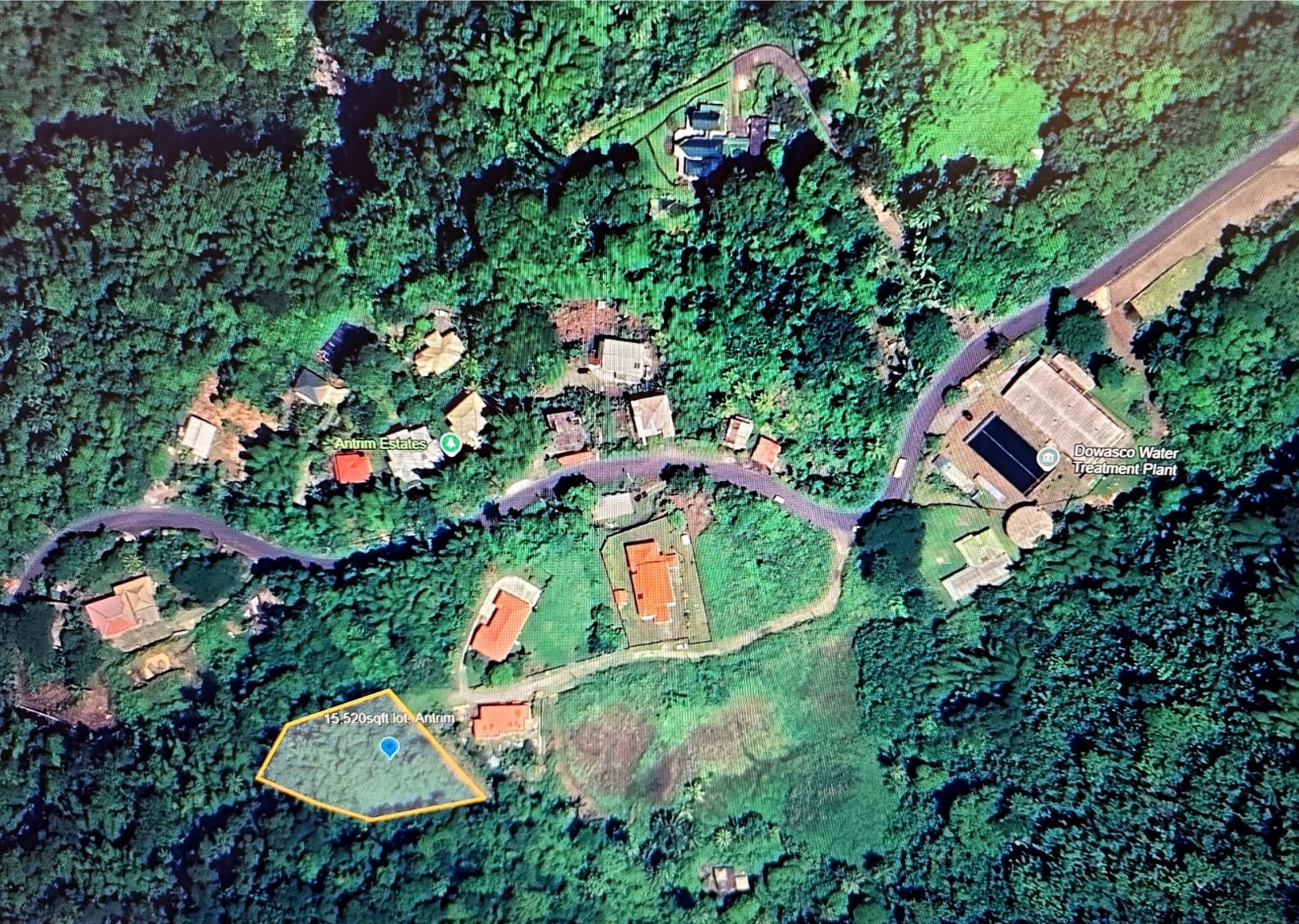 15,520sqft residential lot in Antrim, Dominica – EC$139,680 / US$52,315